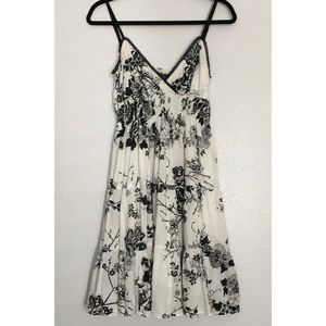 Speed Control  Medium Kid's White & Black Dress